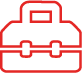 Simple icon of a briefcase