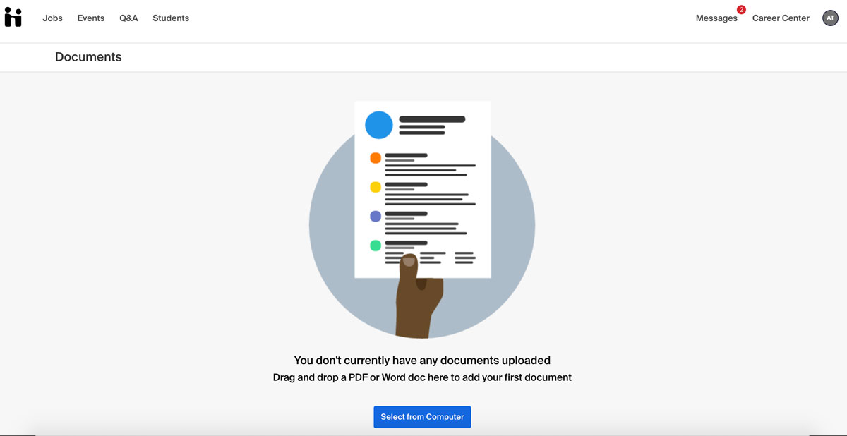 Handshake Document Upload