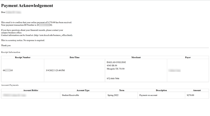printable receipt