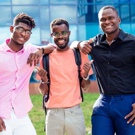 Smiling students